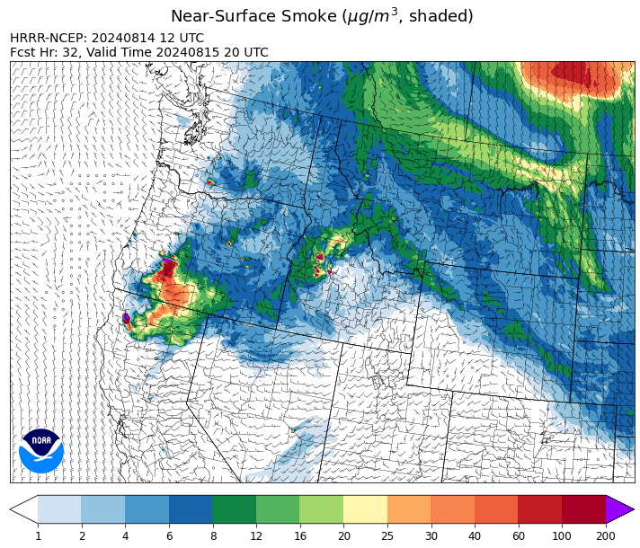 By late Thursday, the HRRR smoke model shows light smoke from Canadian wildfires drifting south into the state.